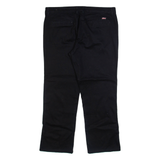 DICKIES Womens Trousers Black Regular Straight W34 L27