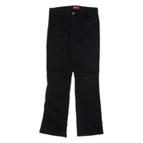 DICKIES Womens Trousers Black Slim Bootcut W29 L31