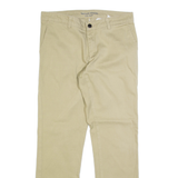 DICKIES Womens Trousers Beige Slim Straight W30 L28