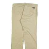 DICKIES Womens Trousers Beige Slim Straight W30 L28