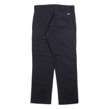 DICKIES Womens Trousers Black Slim Straight W30 L30