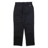 DICKIES Womens Trousers Black Regular Straight W28 L26