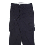 DICKIES Cargo Mens Trousers Black Regular Straight W31 L31