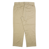 DICKIES 874 Workwear Mens Trousers Beige Regular Straight W38 L29