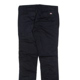 DICKIES Womens Trousers Black Slim Straight W30 L32