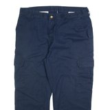 DICKIES Cargo Mens Trousers Blue Relaxed Straight W38 L25