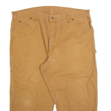 DICKIES Carpenter Mens Trousers Brown Relaxed Straight W40 L23
