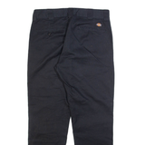 DICKIES Mens Trousers Black Regular Straight W33 L30
