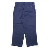 DICKIES 874 Workwear Mens Trousers Blue Regular Straight W32 L25