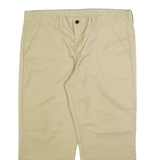 DICKIES Mens Trousers Beige Relaxed Straight W36 L25