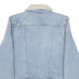 LEVI'S Womens Sherpa Lined Denim Jacket Blue XS