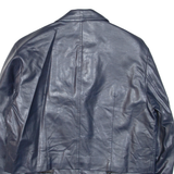 ZARA Cropped Womens Blazer Jacket Blue Viscose M