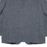 HARRIS TWEED Mens Blazer Jacket Blue Tweed Wool 90s L