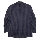 JEAN JACQUES BENSON Mens Blazer Jacket Blue Knit Check M