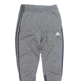 ADIDAS Mens Track Pants Grey Tapered S W26 L29