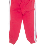 ELLESSE Mesh Lined Mens Track Pants Red Tapered XS W27 L28