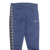 NIKE Mens Track Pants Blue Skinny M W32 L28