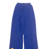 Womens Sweatpants Blue Wide-Leg XS W24 L31