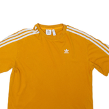 ADIDAS Womens T-Shirt Orange Crew Neck UK 6