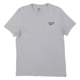 REEBOK Mens T-Shirt Grey S