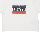 LEVI'S American Sequins Womens T-Shirt White XS