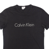 CALVIN KLEIN Mens T-Shirt Black S