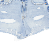 BERSHKA Womens Denim Shorts Blue XS W25