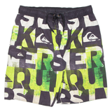 Mens Swimming Shorts Green Crazy Pattern XL W34