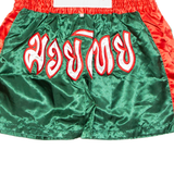 THAI BOXING Mens Sports Shorts Green XL W30