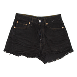 LEVI'S Womens Denim Shorts Black S W27