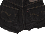 LEVI'S Womens Denim Shorts Black S W27
