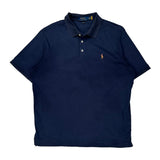Polo By Ralph Lauren Polo Shirt - Large Navy Cotton