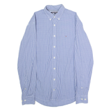 TOMMY HILFIGER New York Fit Mens Shirt Blue Gingham Long Sleeve S