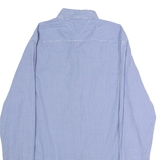 TOMMY HILFIGER New York Fit Mens Shirt Blue Gingham Long Sleeve S