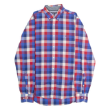 TOMMY HILFIGER New York Fit Mens Shirt Blue Check Long Sleeve M