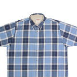 WRANGLER Mens Shirt Blue Check XL