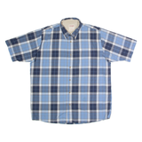 WRANGLER Mens Shirt Blue Check XL