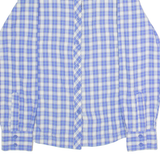 COLUMBIA Womens Shirt Blue Check Long Sleeve M