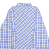COLUMBIA Womens Shirt Blue Check Long Sleeve M