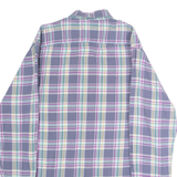 TOMMY HILFIGER Custom Fit Mens Shirt Purple Plaid Long Sleeve L