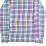 TOMMY HILFIGER Custom Fit Mens Shirt Purple Plaid Long Sleeve L