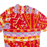 JAMS WORLD Mens Shirt Red Viscose 90s Crazy Pattern L