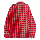 SOMMERMANN Womens Shirt Red Check Long Sleeve UK 14