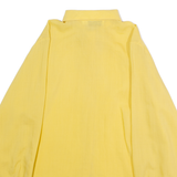 YVES DE VALERE Womens Plain Shirt Yellow 90s Long Sleeve UK 14