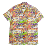 FSBN Graffiti Mens Shirt Orange Crazy Pattern L