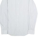 JOOP! Slim Fit Mens Shirt White Striped Long Sleeve M