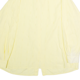 STURZENEGGER Womens Plain Shirt Yellow 80s Long Sleeve UK 20
