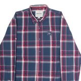 DIESEL Mens Shirt Blue Check Long Sleeve L