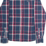 DIESEL Mens Shirt Blue Check Long Sleeve L