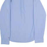 HILFIGER DENIM Mens Shirt Blue Striped Long Sleeve L
